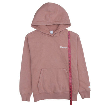Womens UK Size S Champion Pink Pullover Hoodie