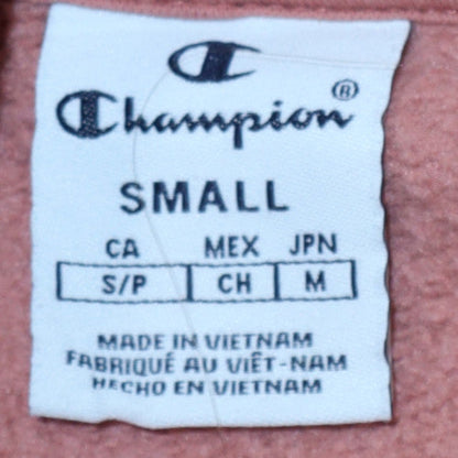 Womens UK Size S Champion Pink Pullover Hoodie
