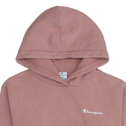 Womens UK Size S Champion Pink Pullover Hoodie