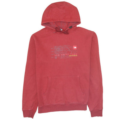 Mens UK Size L The North Face Red Pullover Hoodie