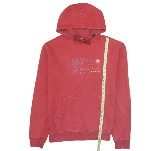 Mens UK Size L The North Face Red Pullover Hoodie