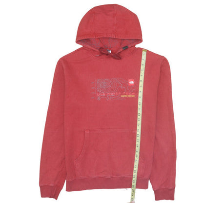 Mens UK Size L The North Face Red Pullover Hoodie
