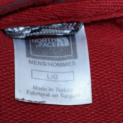 Mens UK Size L The North Face Red Pullover Hoodie