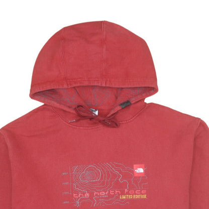 Mens UK Size L The North Face Red Pullover Hoodie