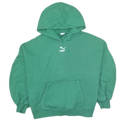 Womens UK Size L Puma Green Pullover Hoodie