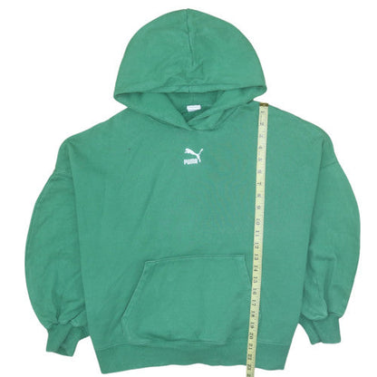 Womens UK Size L Puma Green Pullover Hoodie