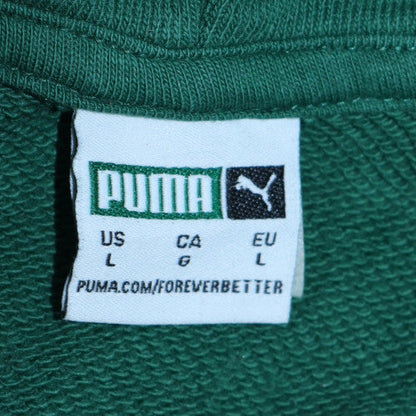 Womens UK Size L Puma Green Pullover Hoodie