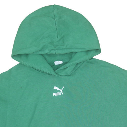 Womens UK Size L Puma Green Pullover Hoodie