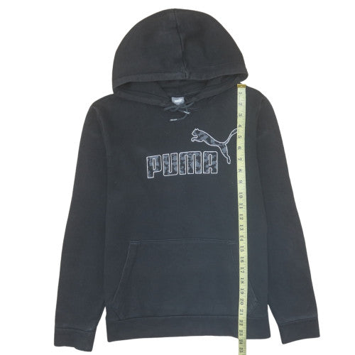 Mens UK Size M Puma Black Pullover Hoodie