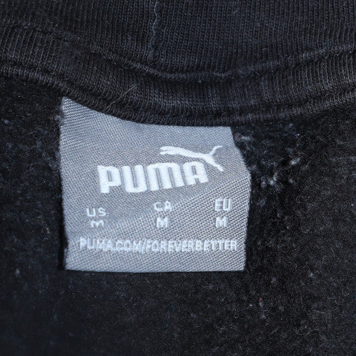 Mens UK Size M Puma Black Pullover Hoodie