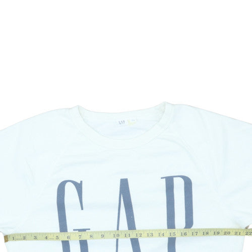 Womens UK Size M GAP White Pullover Sweatshirt
