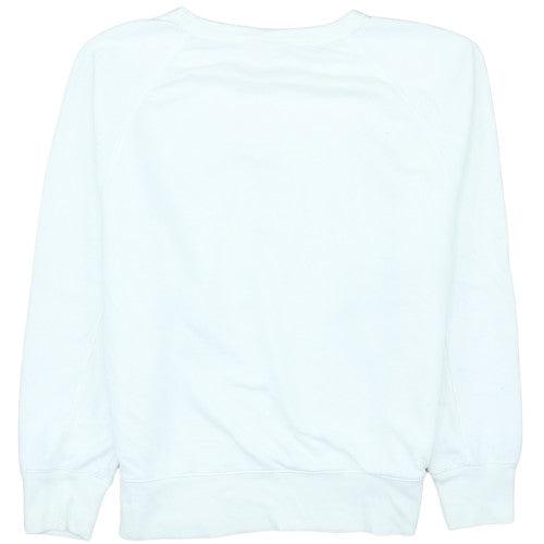 Womens UK Size M GAP White Pullover Sweatshirt