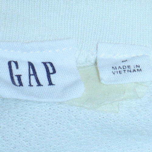 Womens UK Size M GAP White Pullover Sweatshirt