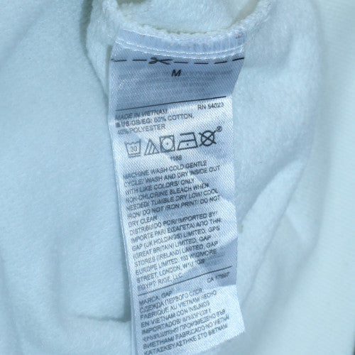 Womens UK Size M GAP White Pullover Sweatshirt