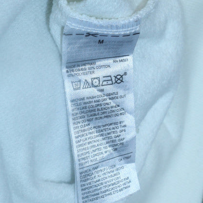 Womens UK Size M GAP White Pullover Sweatshirt