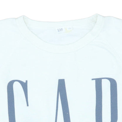 Womens UK Size M GAP White Pullover Sweatshirt