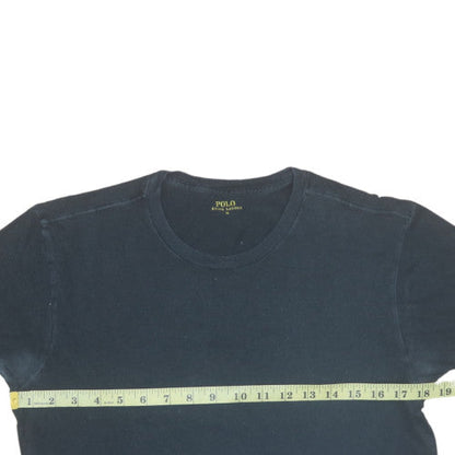 Ralph Lauren Men Black Cotton Crew Neck Short Sleeve T-Shirt M