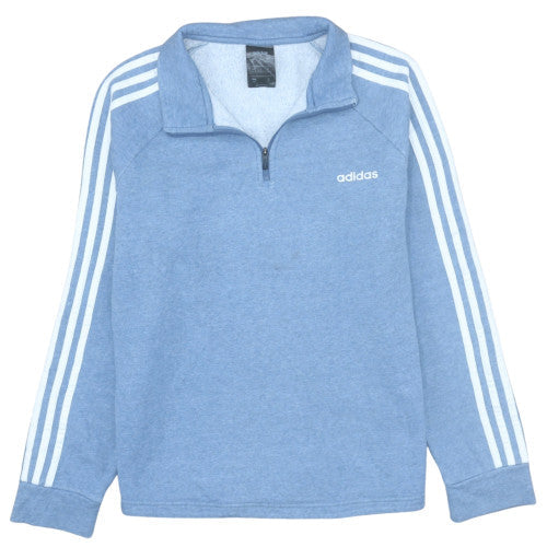 Womens UK Size M Adidas Blue Pullover Sweatshirt