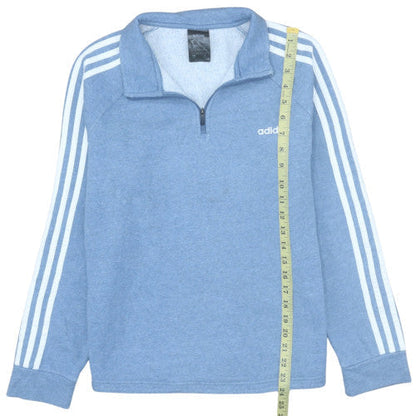 Womens UK Size M Adidas Blue Pullover Sweatshirt