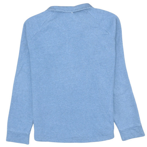 Womens UK Size M Adidas Blue Pullover Sweatshirt