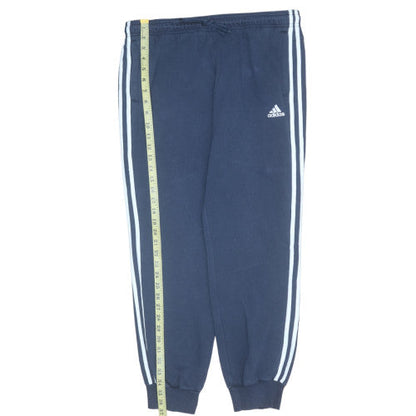 Adidas Women's Blue Jogger Sweatpants L Elastic Waist Fleece