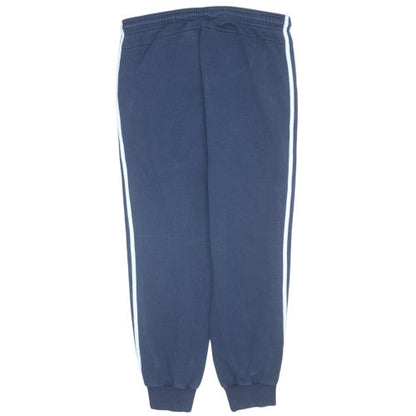 Adidas Women's Blue Jogger Sweatpants L Elastic Waist Fleece