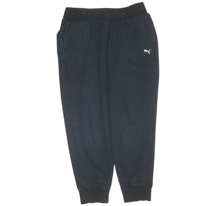 Puma Men's Black Jogger Sweatpants Medium Cotton Blend