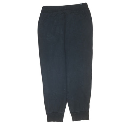 Puma Men's Black Jogger Sweatpants Medium Cotton Blend