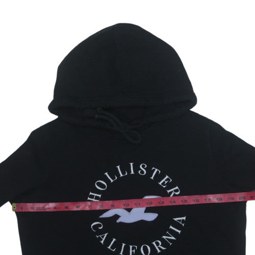 Womens UK Size S Hollister Black Pullover Hoodie
