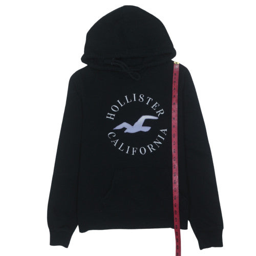 Womens UK Size S Hollister Black Pullover Hoodie
