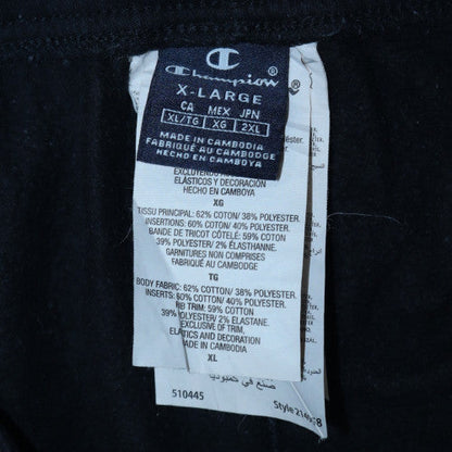 Champion Men's Black XL Fleece Lined Sweatpants