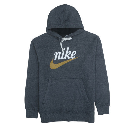 Mens UK Size L Nike Grey Pullover Hoodie