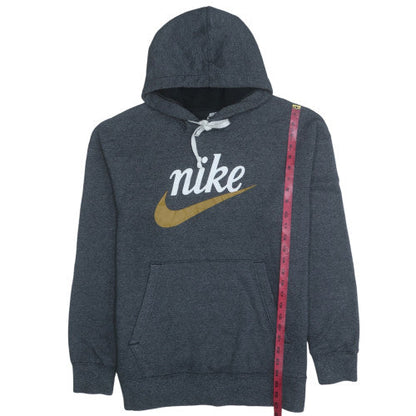 Mens UK Size L Nike Grey Pullover Hoodie