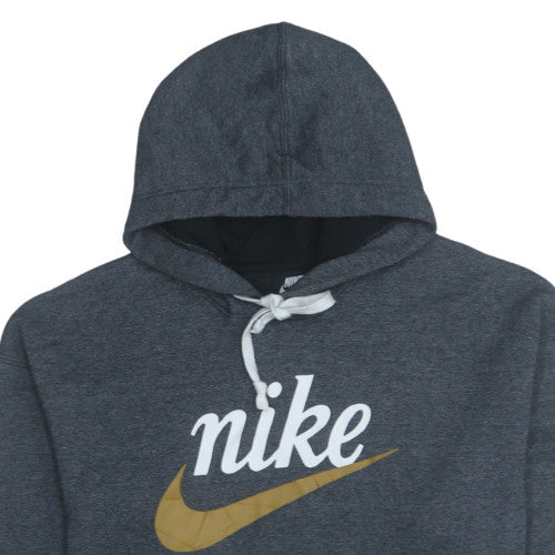 Mens UK Size L Nike Grey Pullover Hoodie
