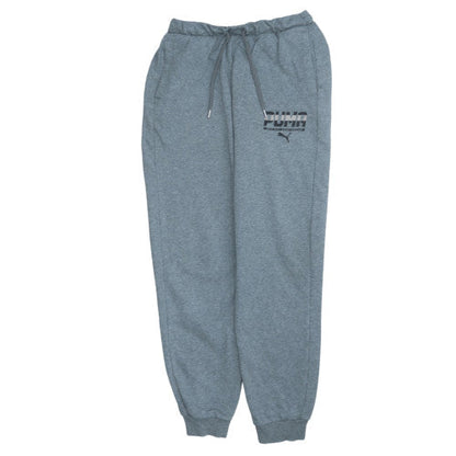 Puma Boys Grey Jogger Trousers 14 Years Elastic Waist Activewear