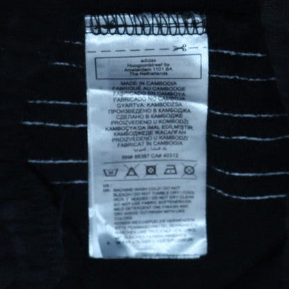 Adidas Womens Black Sweatpants Size 10 Fleece Elastic Waist Joggers
