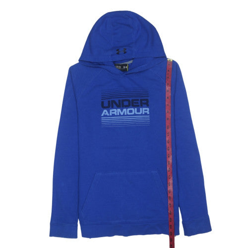 Under Armour Boys Blue Pullover Hoodie YXL Loose Fit Sportswear