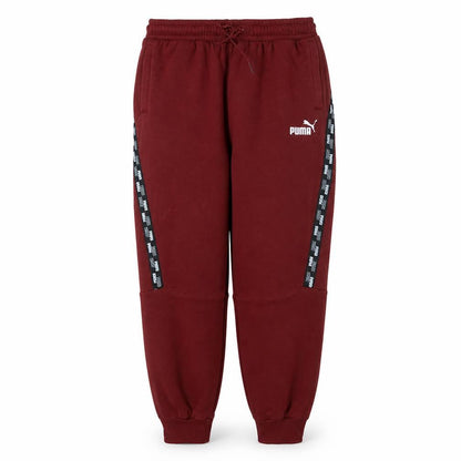 Puma Men’s Red XL Jogger Sweatpants with Logo Tape Sides