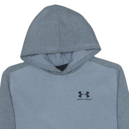 Under Armour Boys Grey Pullover Hoodie YXL ColdGear Loose Fit