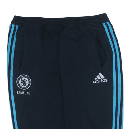 Adidas Men's Black Chelsea Sweatpants L Sports Tapered Fit