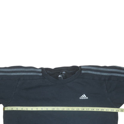 Mens UK Size M Adidas Black Pullover Sweatshirt