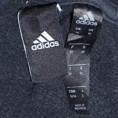 Mens UK Size M Adidas Black Pullover Sweatshirt