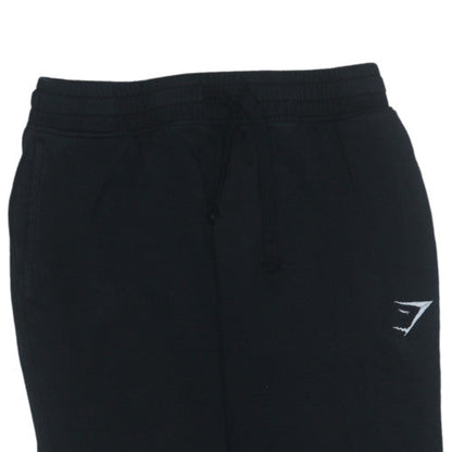 Gymshark Mens Black Jogger Sweatpants M Tapered Fit Fleece