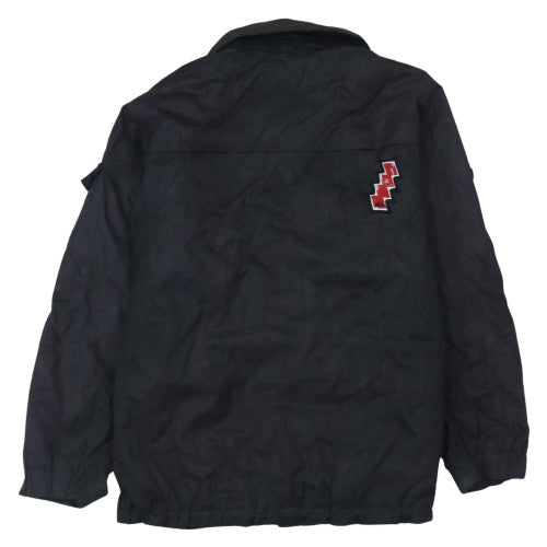 Quiksilver Men's Black L Military Style Cotton Twill Jacket