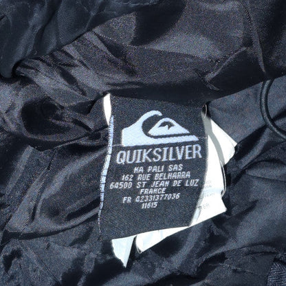 Quiksilver Men's Black L Military Style Cotton Twill Jacket