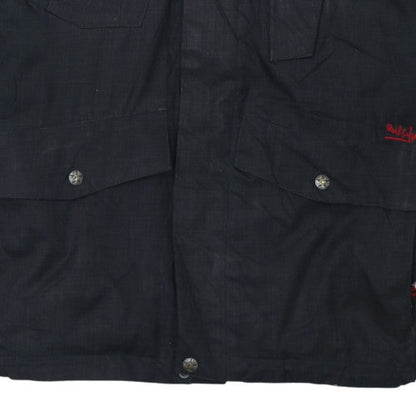 Quiksilver Men's Black L Military Style Cotton Twill Jacket