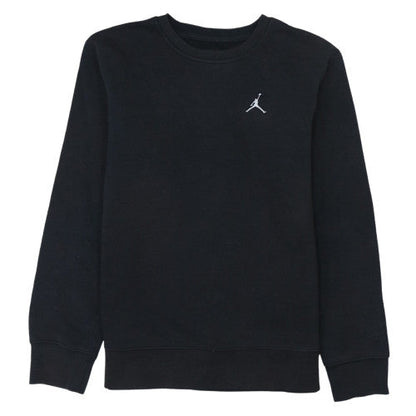 Jordan Boys Black Sweatshirt 13-15 Years Crew Neck Pullover Fleece
