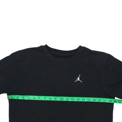 Jordan Boys Black Sweatshirt 13-15 Years Crew Neck Pullover Fleece