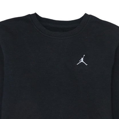 Jordan Boys Black Sweatshirt 13-15 Years Crew Neck Pullover Fleece