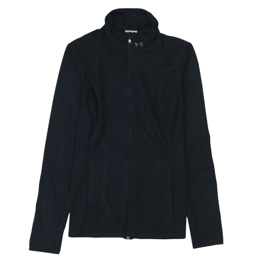 Womens UK Size L Under Armour Black Full Zip Hoodie